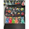 Image 2 : Lot of 1 Among Us Backpack w/ Pencil Pouch & Keychain Figures - Brand New!