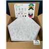 Image 2 : Lot of 1 Box of Acoustic Foam Wall Panels - 12 PCS - 12" x 10" x 0.4" - Hexagon Sound Proof Panels