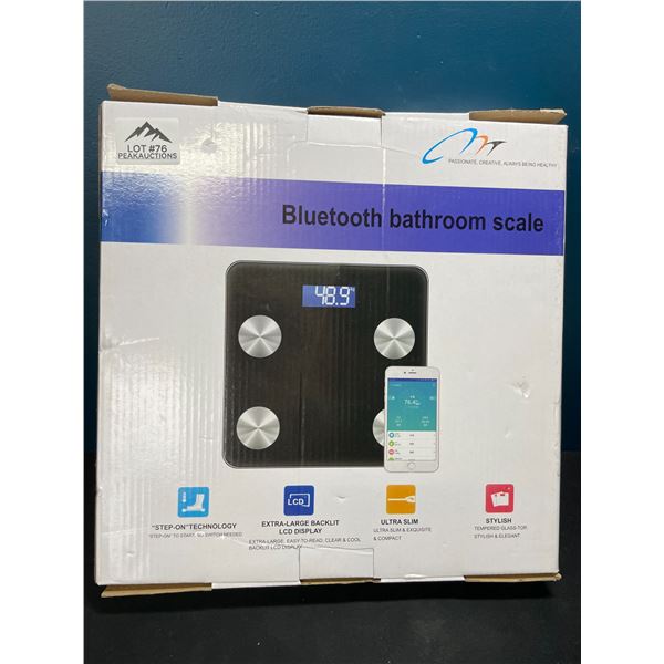 Lot of 1 Bluetooth Smart Bathroom Body Fat Scale w/ Smart App Control