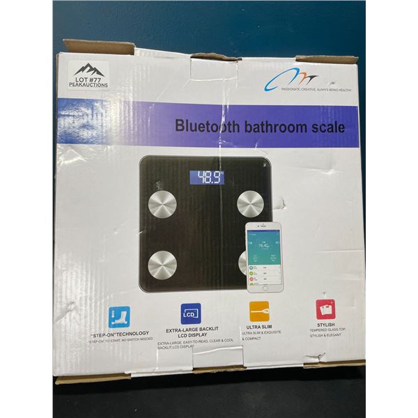 Lot of 1 Bluetooth Smart Bathroom Body Fat Scale w/ Smart App Control