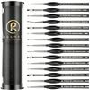 Image 1 : Lot of 2 Sets of Rosmax Detail Artist Paint Brushes for Acrylics, Oils, Watercolors - 15 pcs per set