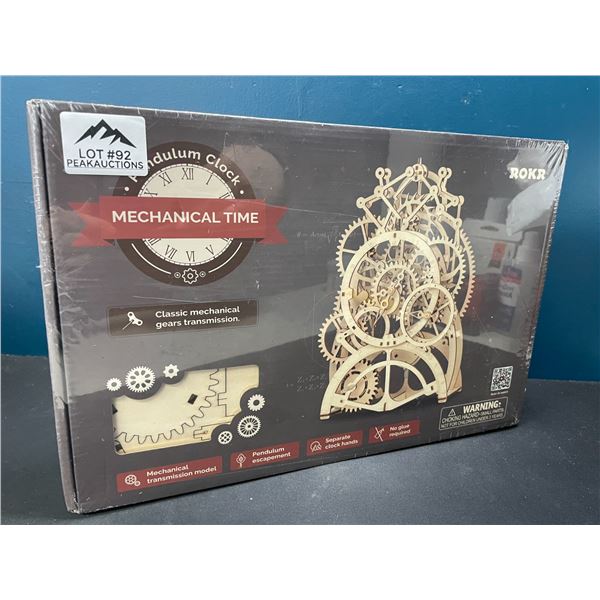 Lot of 1 Rokr Pendulum Clock 3D Wooden Puzzle - Brand New Sealed!