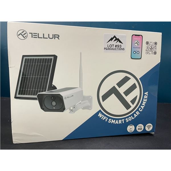Lot of 1 Tellur Wifi Smart Solar Powered Outdoor Security Camera