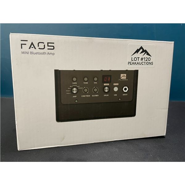Lot of 1 Flamma FA05 Mini Bluetooth Guitar Amplifier - BRAND NEW SEALED!
