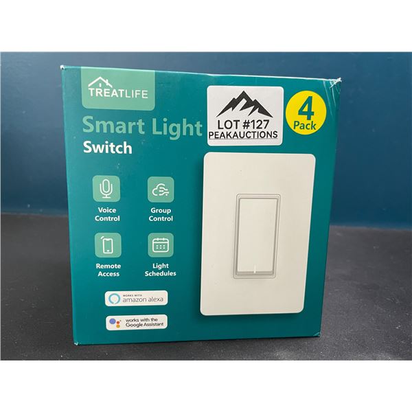 Lot of 1 Multi-Pack of Smart Light Switches - 4 in Box