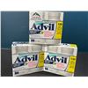 Image 1 : Lot of 3 Boxes of Advil Extra Strength Liqui-Gels - Double/Combo Packs - 150 Capsules per box