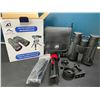 Image 1 : Lot of 1 Pair of 12x42 Powerful HD Binoculars w/ Tripod Stand & Case