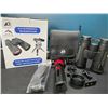 Image 1 : Lot of 1 Pair of 12x42 Powerful HD Binoculars w/ Tripod Stand & Case