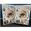 Image 1 : Lot of 2 NuBrilliance My Flexible Mirrors - 5X Magnification Beauty Mirrors w/ LED Lights