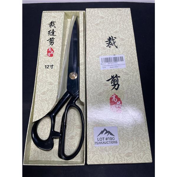 Lot of 1 Sunland Professional Heavy Duty Tailor Scissors/Fabric Shears - 12 inch Size