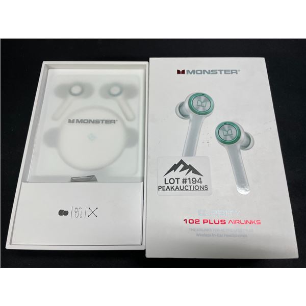 Lot of 1 Pair of MONSTER Clarity 102 Plus Airlinks Wireless Bluetooth Headphones