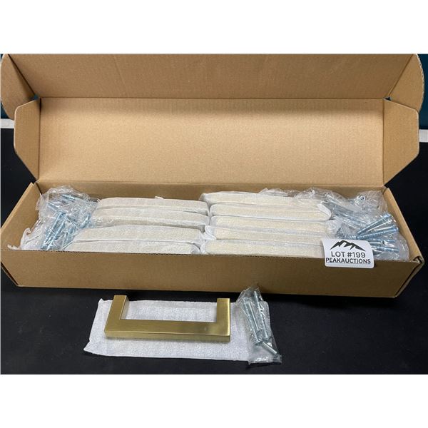 Lot of 1 Box of Brass 4-inch Drawer/Cabinet Handles - 25 pack