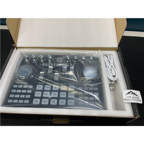 Lot of 1 Professional Live Sound Card/Sound Mixer Board w/ Bluetooth