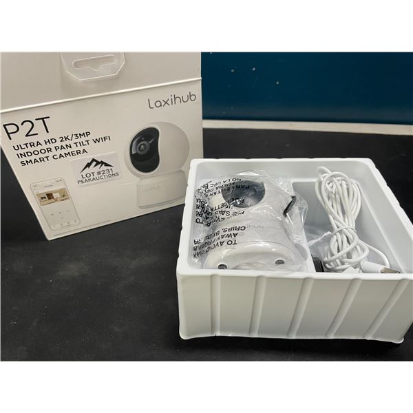 Lot of 1 Laxihub P2T Ultra HD 2K/3MP Indoor Pan Tilt WiFi Smart Camera