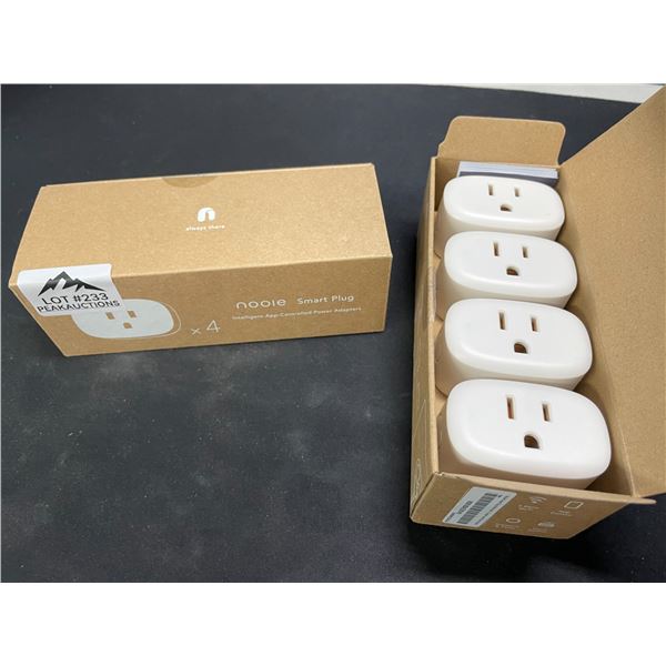 Lot of 2 Multi-Packs of Nooie WiFi Smart Plugs/Sockets - 4pcs per box!