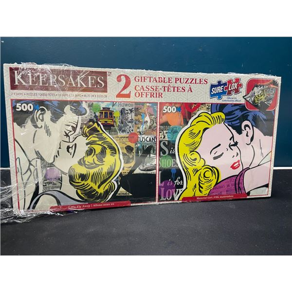 Lot of 1 2-Pack Keepsakes Puzzles