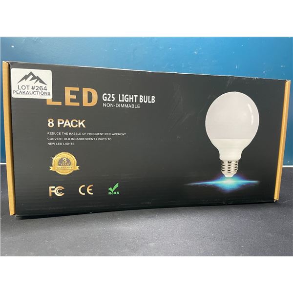 Lot of 1 Pack of LED G35 Light Bulbs - 8 pack