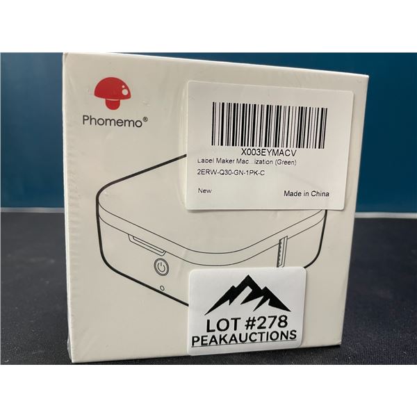 Lot of 1 Phomemo Q30 Bluetooth Wireless Label Maker - Brand New Sealed!