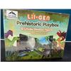 Image 2 : Lot of 1 Lil-Gen Prehistoric Playbox Toy Set - Includes 12 Dinosaur Figures, Sound Book & Playmat!