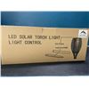 Image 1 : Lot of LED Solar Torch Flame Lights For Lawn/Gardens - 2 PCS