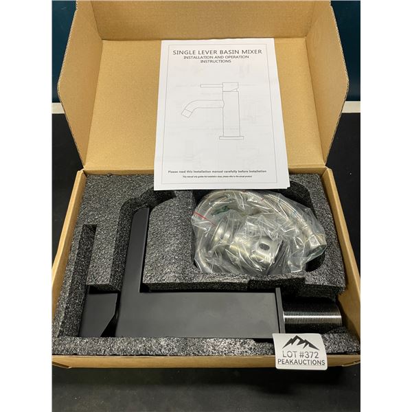 Lot of 1 KENES Single Lever Bathroom Sink Faucet - Black