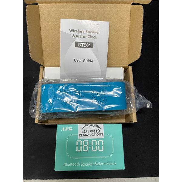 Lot of 1 Wireless Speaker/Alarm Clock