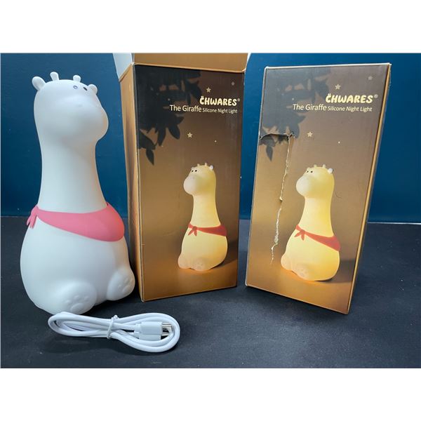 Lot of 2 Giraffe Silicone Night Lights