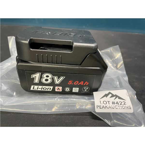 Lot of 1 18V 5.0AhLi-Ion Battery (BL1850) for Makita Drills
