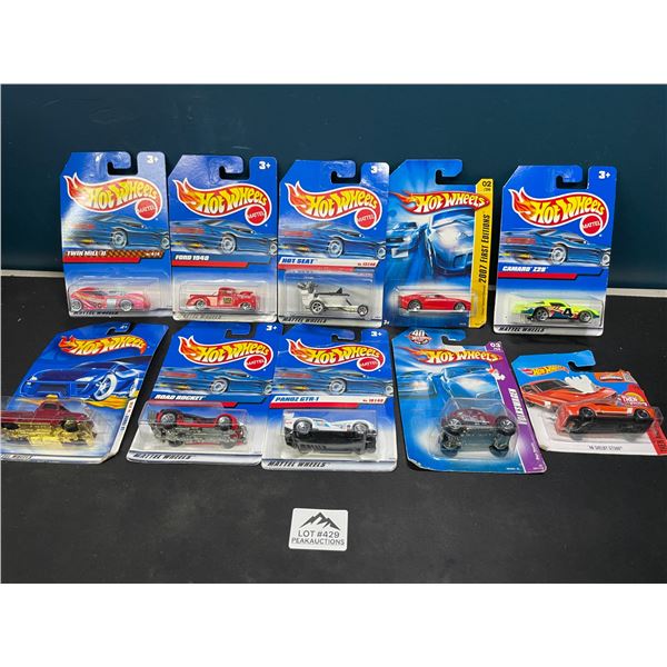 Lot of 10 Assorted Hot Wheels Toys
