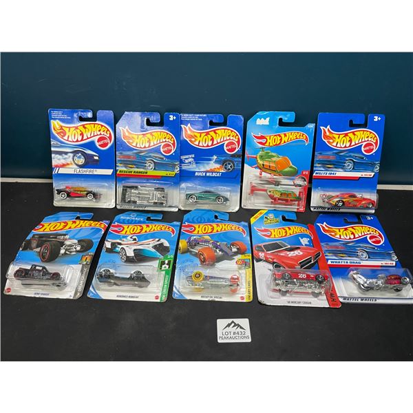 Lot of 10 Assorted Hot Wheels Toys