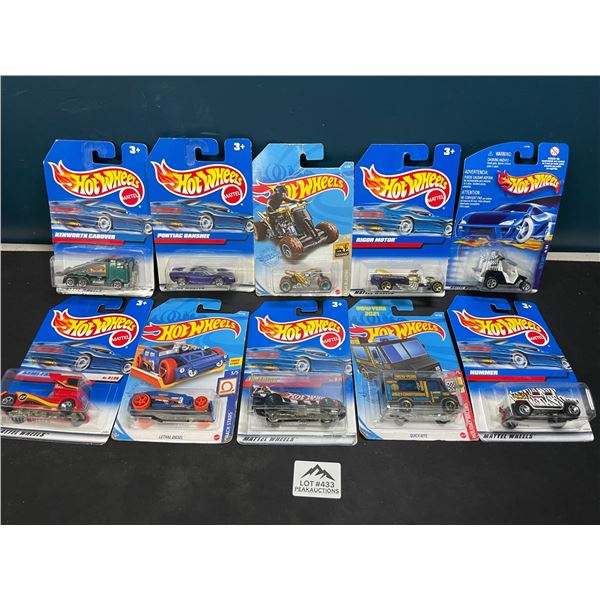 Lot of 10 Assorted Hot Wheels Toys