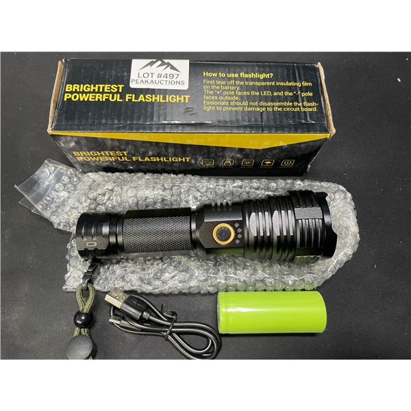 Lot of 1 Rechargeable Tactical Flashlight