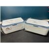 Image 1 : Lot of 2 Wipe Dispensers/Wipe Containers