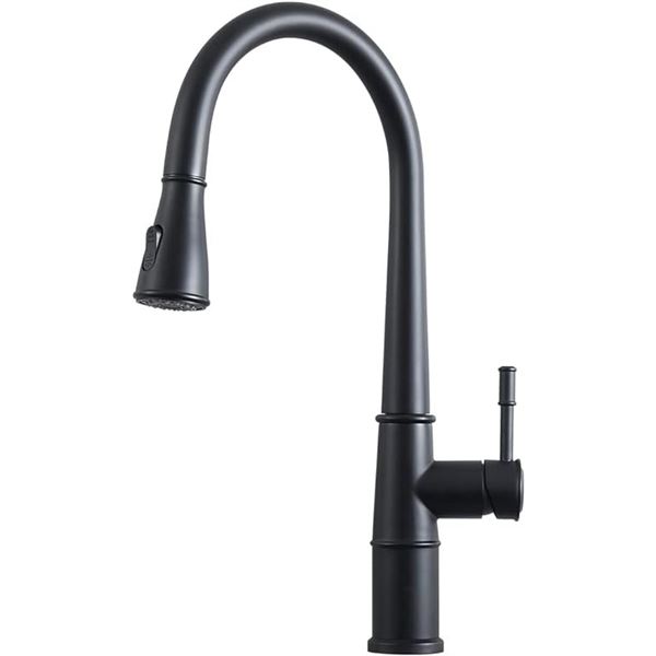Lot of 1 Peskoe Single Handle Matte Black Sink Faucet - Brand New!