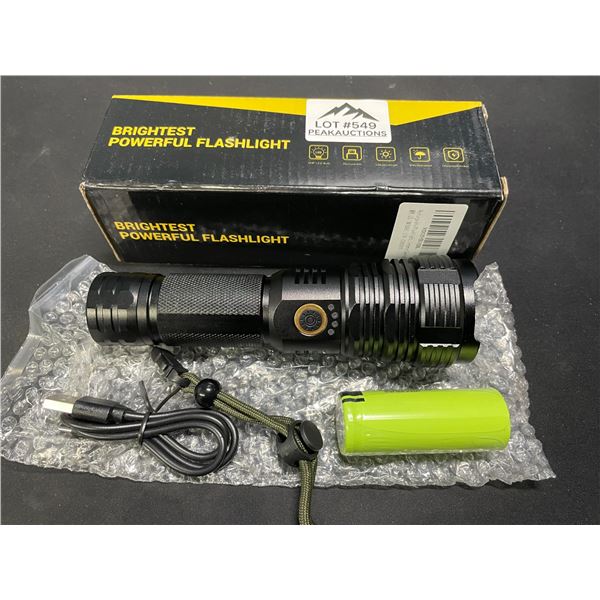 Lot of 1 Rechargeable Tactical Flashlight