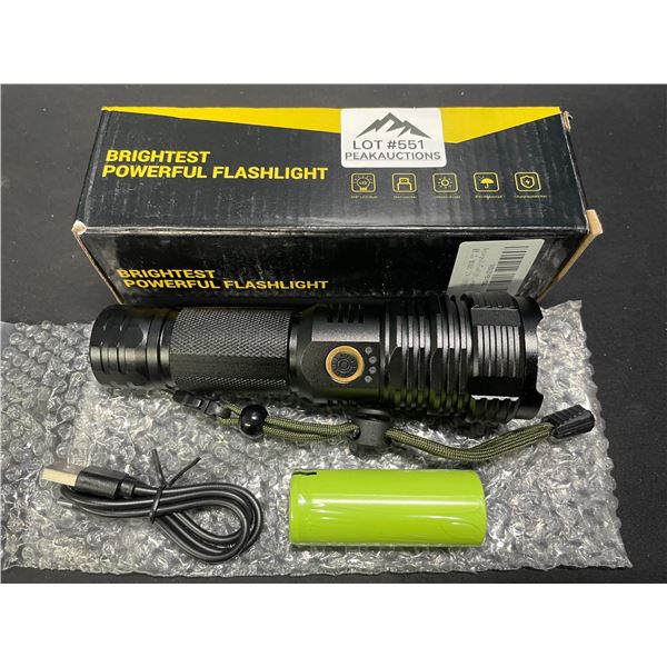 Lot of 1 Rechargeable Tactical Flashlight