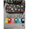 Image 2 : Lot of 1 Among Us Backpack w/ Pencil Pouch & Keychain Figures - Brand New!