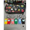 Image 2 : Lot of 1 Among Us Backpack w/ Pencil Pouch & Keychain Figures - Brand New!
