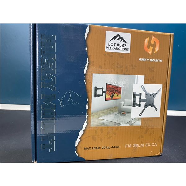 Lot of 1 Full Motion TV Wall Mount - For TV's up to 42"/44lbs capacity