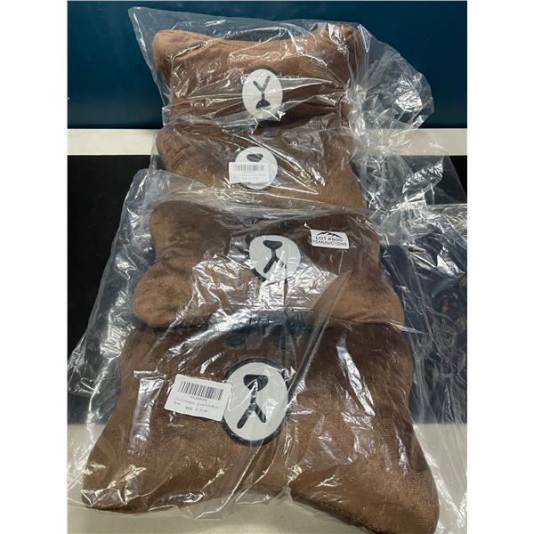 Lot of 2 Sets of Car Headrest Pillows - 2pcs per pack/4 total - Bear Design