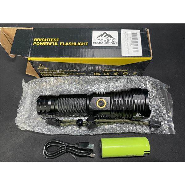 Lot of 1 Rechargeable Tactical Flashlight