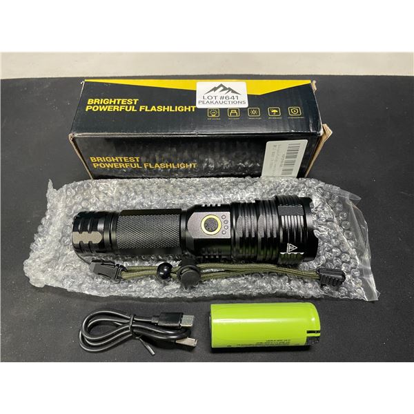 Lot of 1 Rechargeable Tactical Flashlight