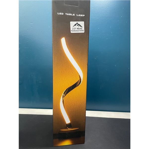 Lot of 1 LED Table Lamp - Spiral Design