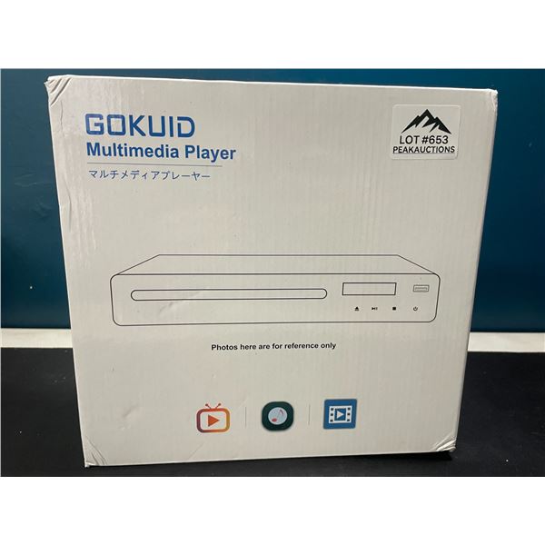 Lot of 1 Gokuid Multimedia Portable DVD Player