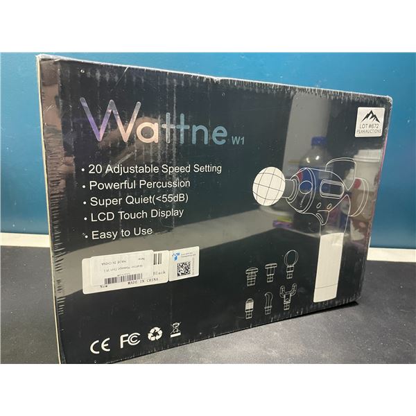 Lot of 1 Wattne W1 Deep Tissue Handheld Massage Gun - Brand New Sealed!
