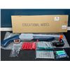 Image 1 : Lot of 1 Nerf-Style Shooting Shotgun Toy - Includes Foam Bullets/Ammo