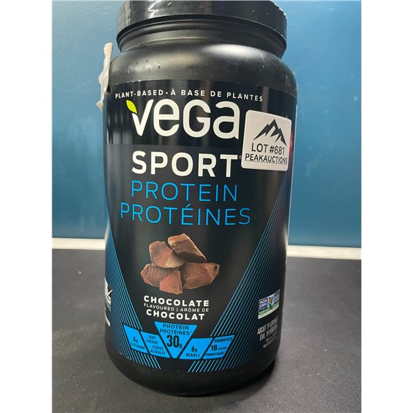 Lot of 1 Tub of Vega Sport Plant-Based Protein Powder - Chocolate