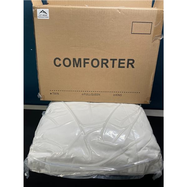 Lot of 1 Twin Size All-Season Down Alternative Comforter/Duvet