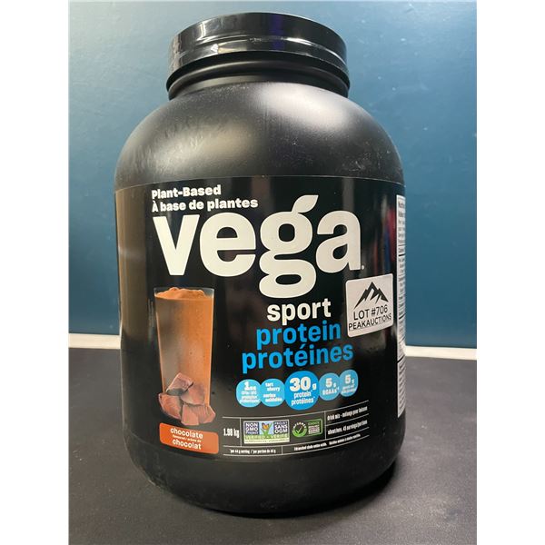 Lot of 1 Tub of Vega Sport Plant-Based Protein Powder - Chocolate - LARGE 1.98kg Tub