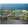 Image 1 : Lot of 2 Boxes of Decorative Solar Pathway Lawn/Garden Lights - White+RGB - 4per pack/8 total
